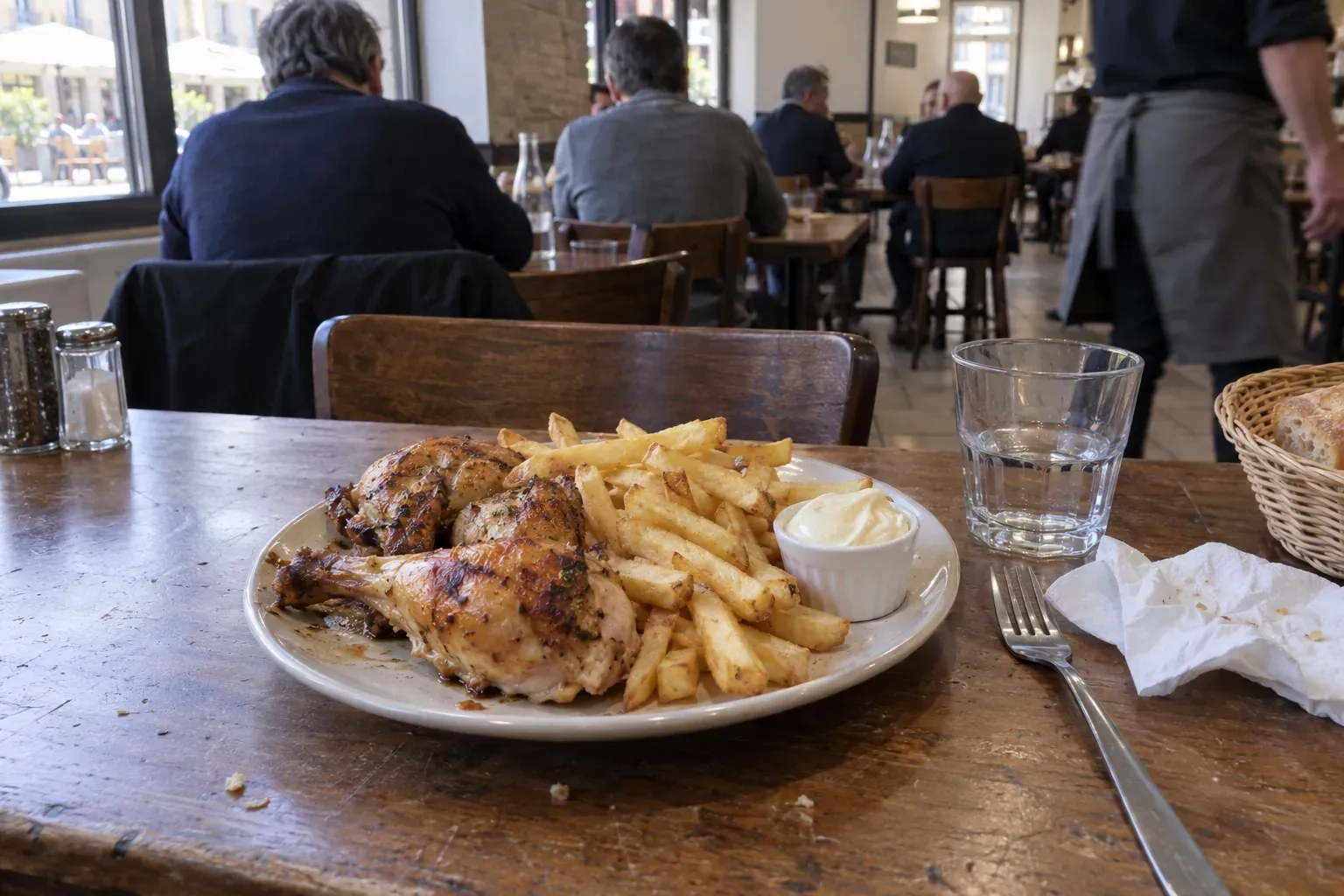 5,90 € le plat à Narbonne : poulet français, frites et mayonnaise maison, midi et soir tout le mois d'octobre