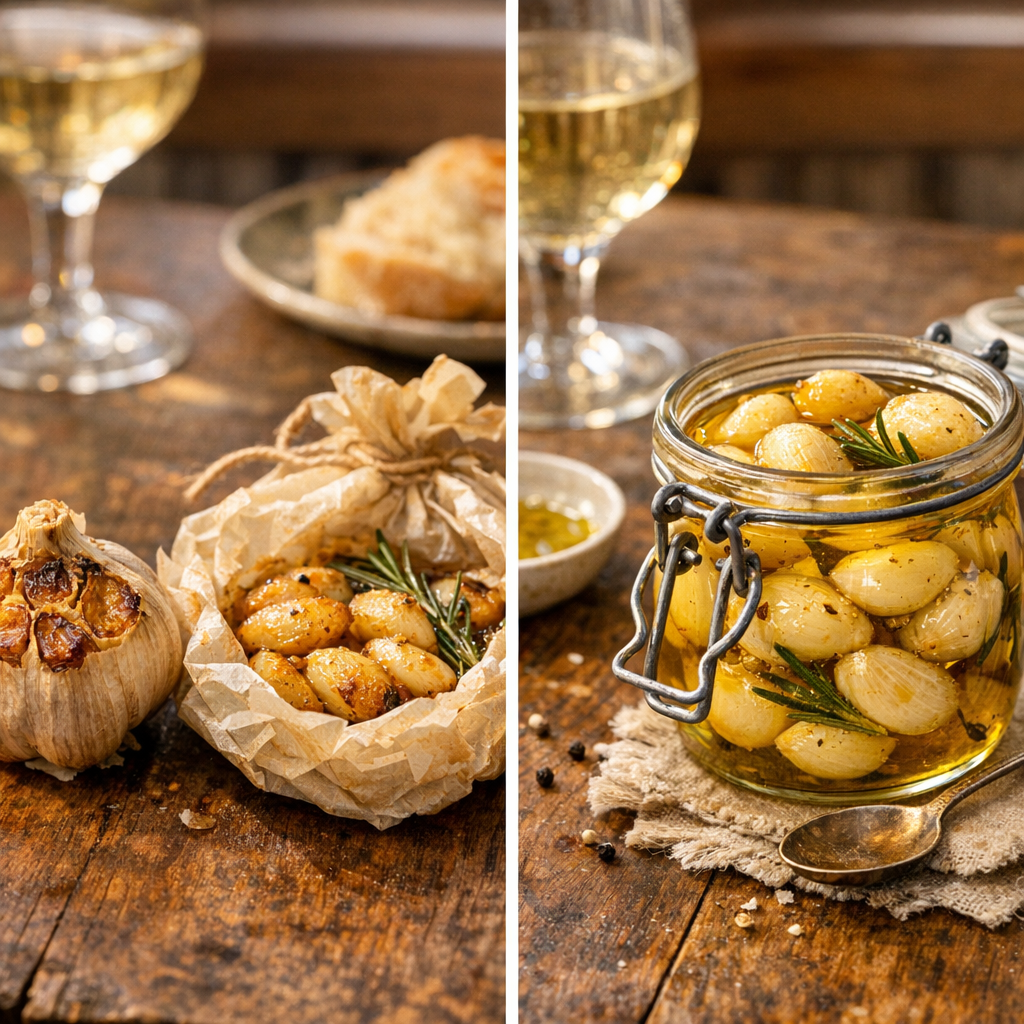 L’Ail confit au four : Recette facile, cuisson et usages