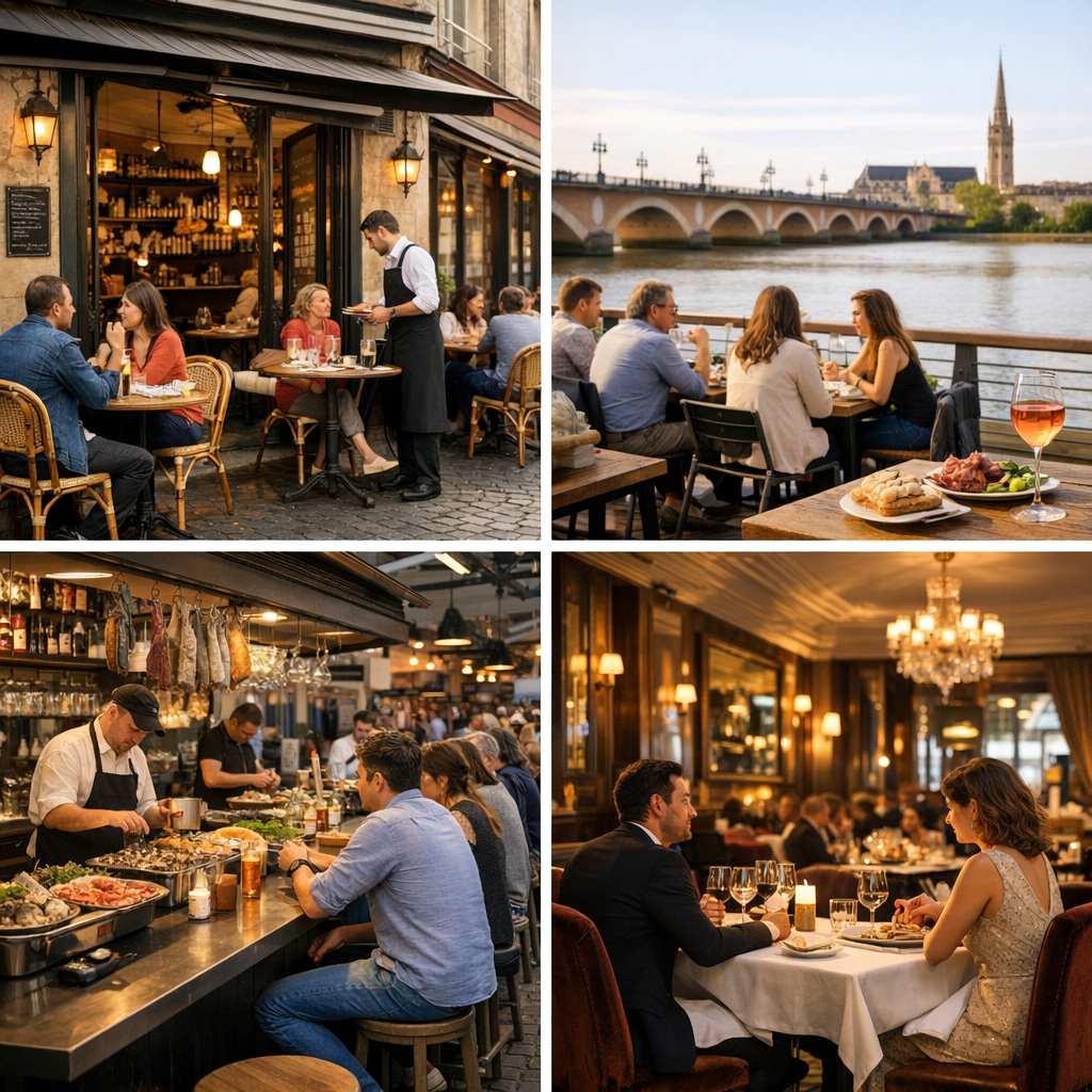 Les styles de bistrot à Bordeaux : centre, quais, marchés et adresses plus habillées