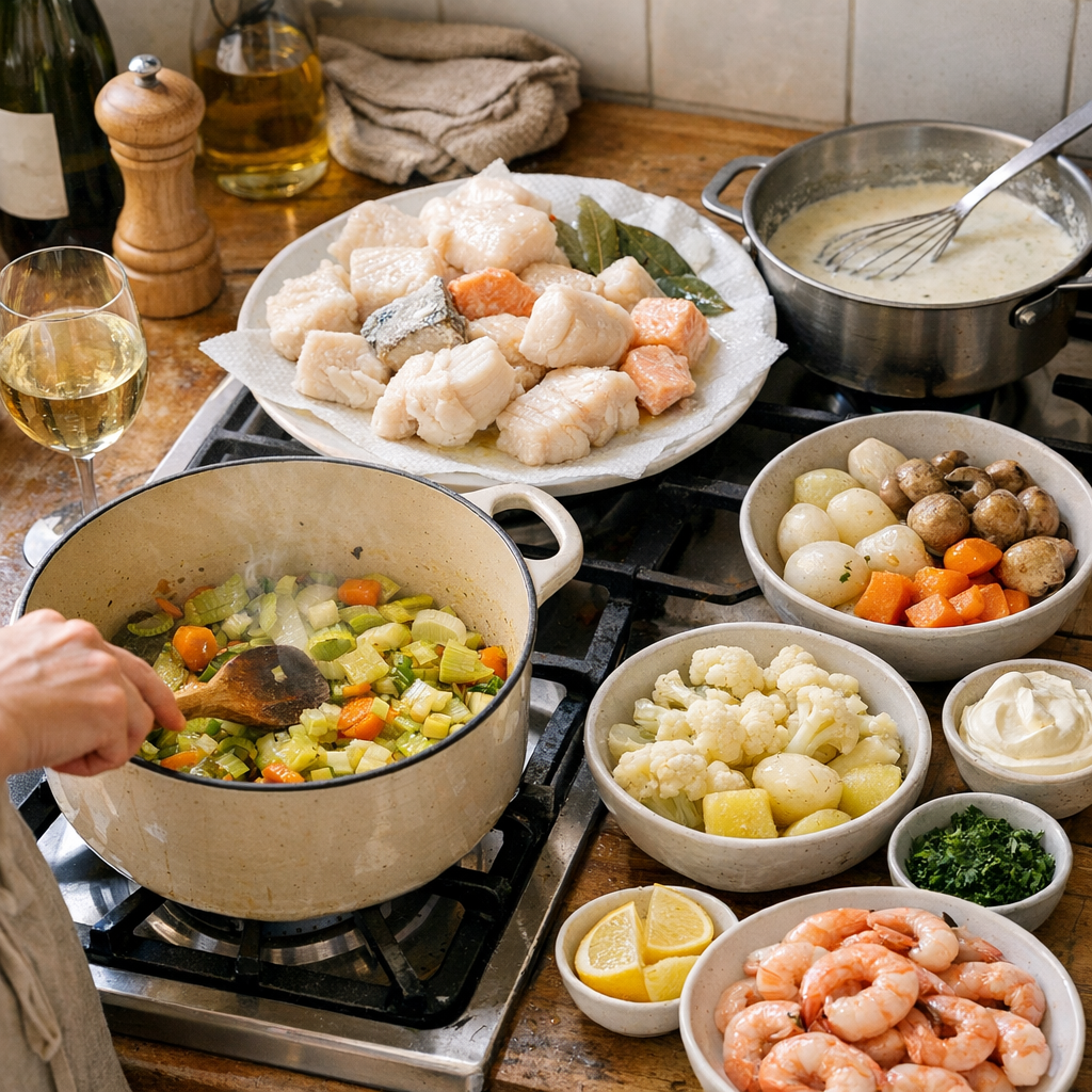 Comment faire une blanquette de poisson sans stress : l'ordre juste de la cuisson