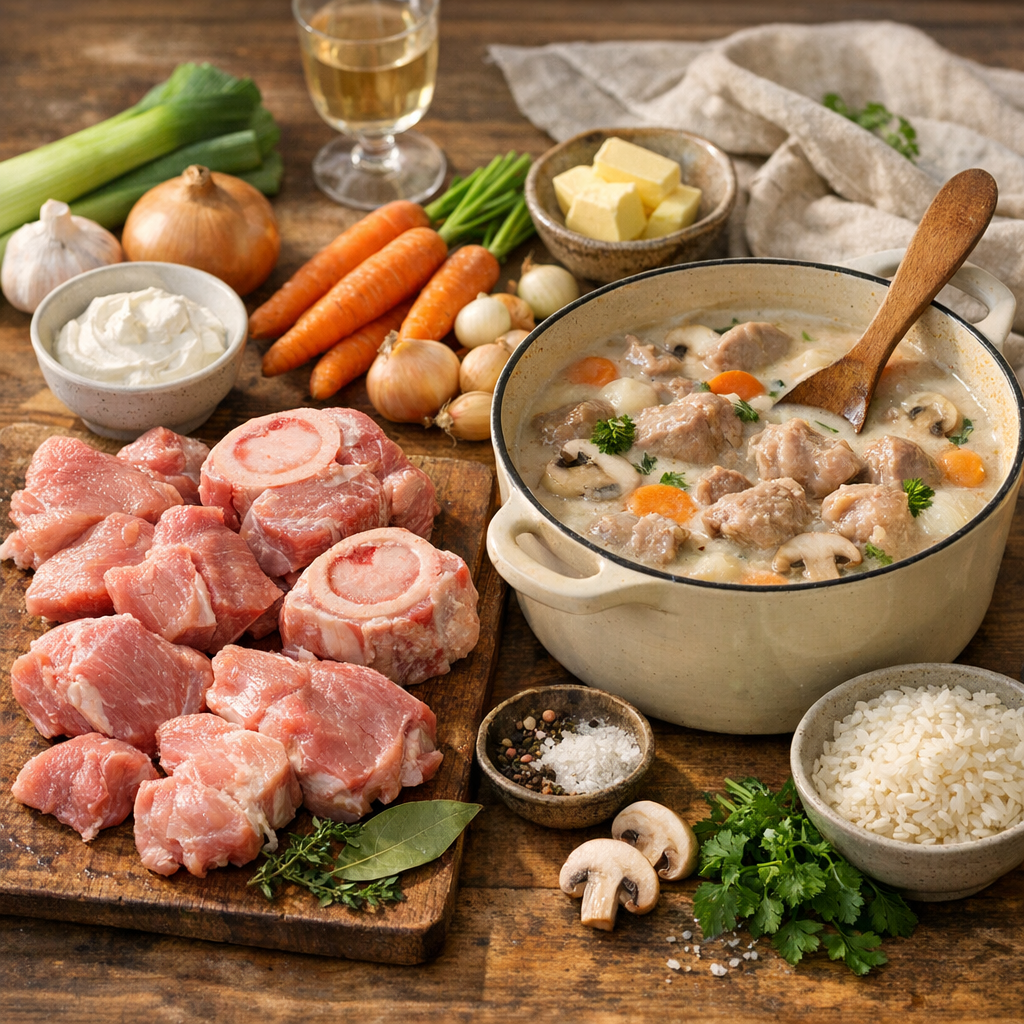 Les bons morceaux et les ingrédients : ce qui fait une blanquette fondante plutôt qu’une viande sèche