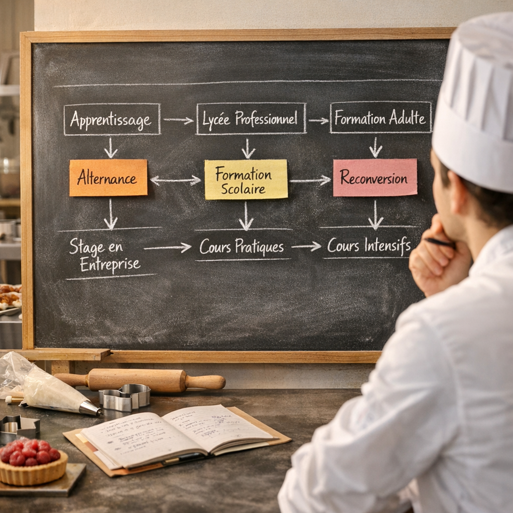 Quelle voie choisir pour préparer un CAP pâtisserie ? Le tableau qui évite de se tromper