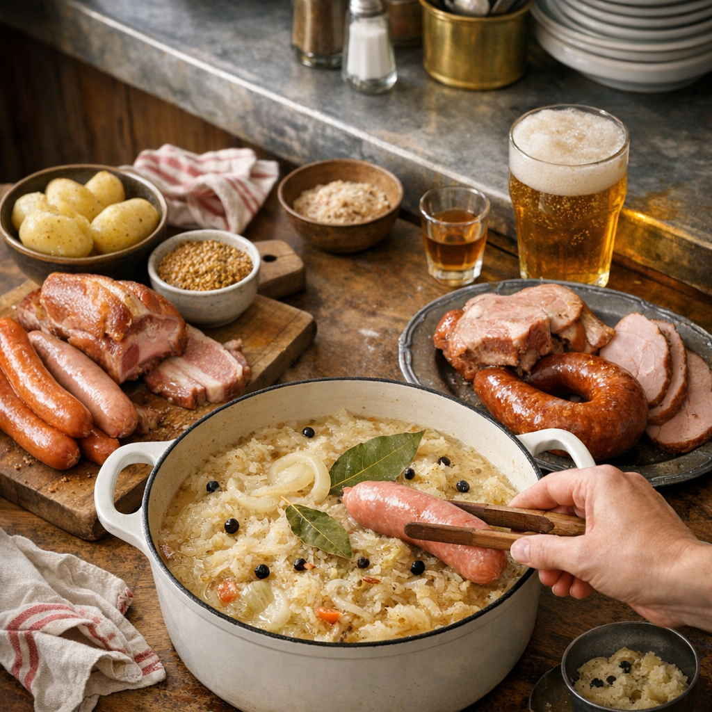 Ma recette de choucroute alsacienne, pas à pas, comme au coin du zinc