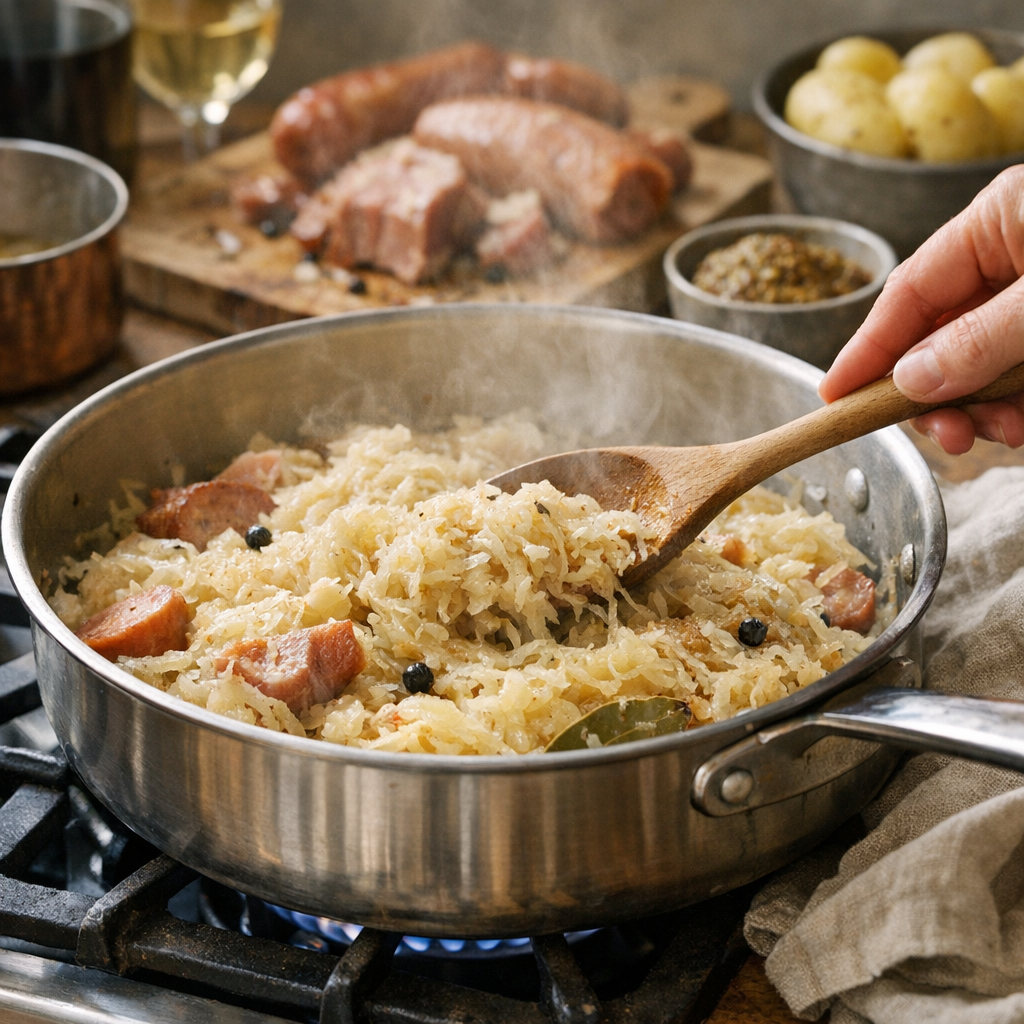 Comment faire chauffer une choucroute cuite sans la fatiguer