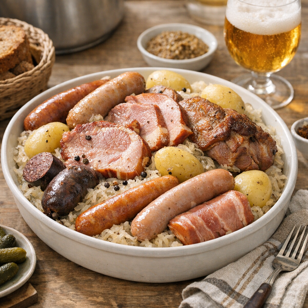 Ma recette de choucroute maison cuite, garnie comme un vrai dimanche de bistrot