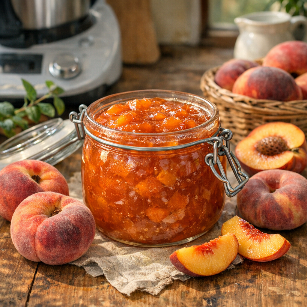 La Confiture de pêches au Thermomix réussit en 6 repères