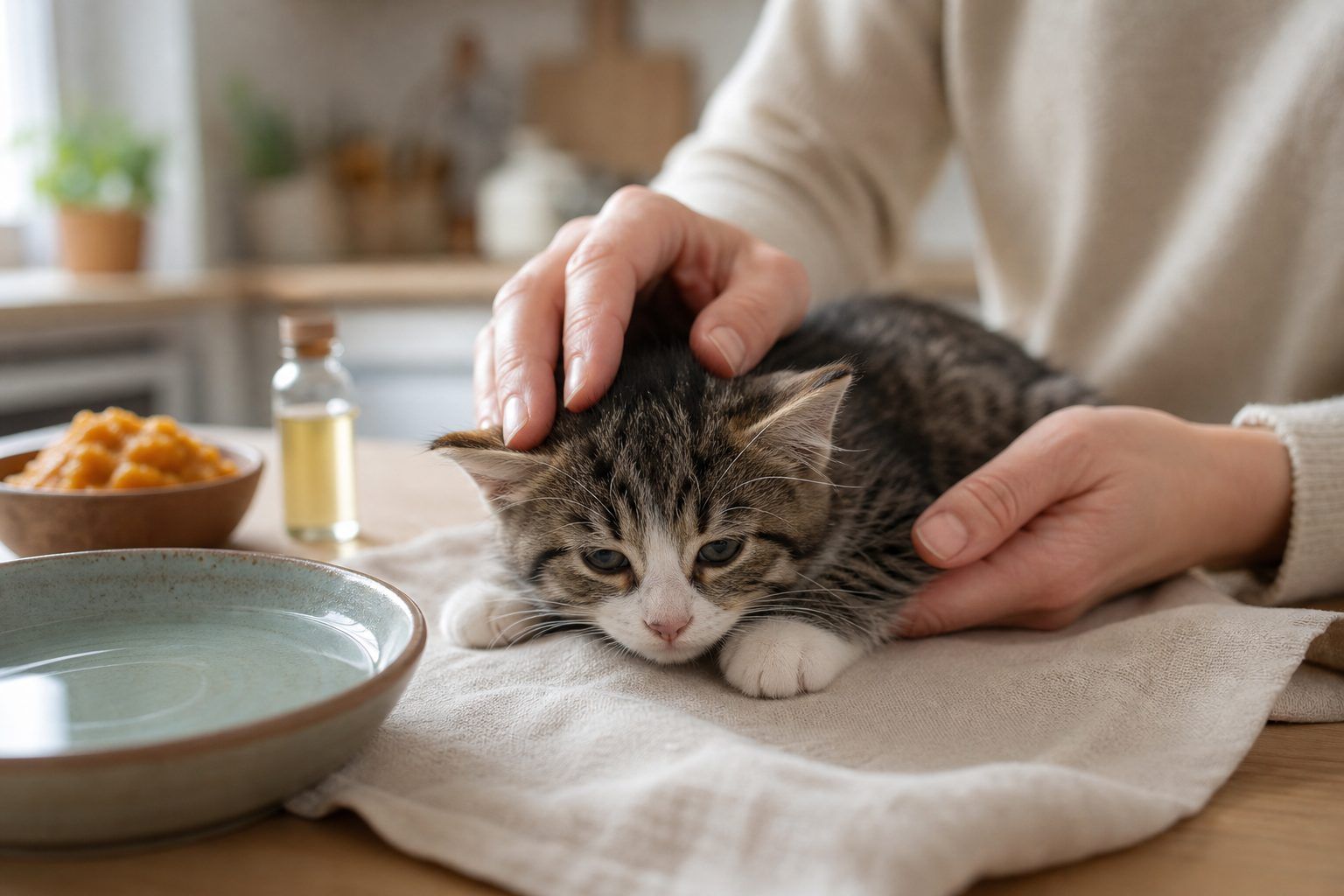 Quels remèdes de grand-mère peuvent aider un chat constipé&nbsp; ?