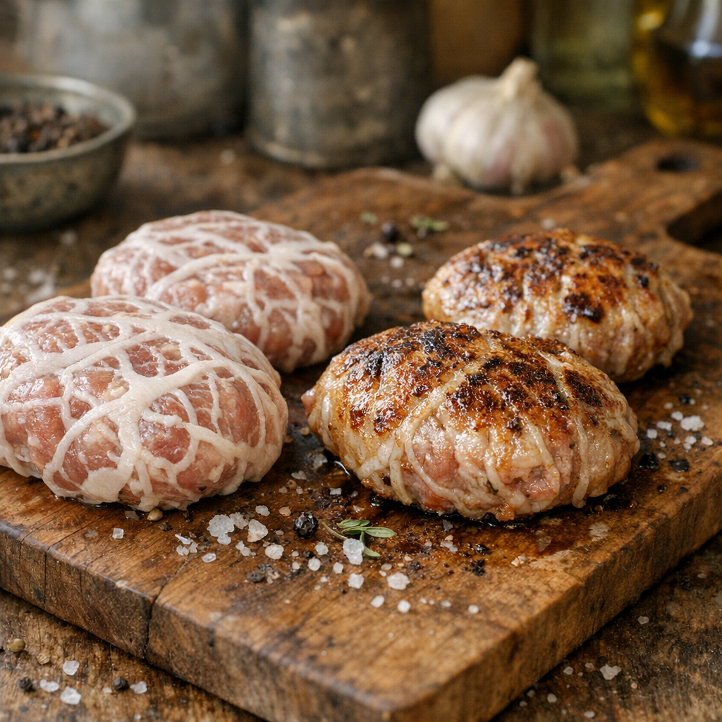 Pourquoi la Crépinette de porc tient grâce à la crépine