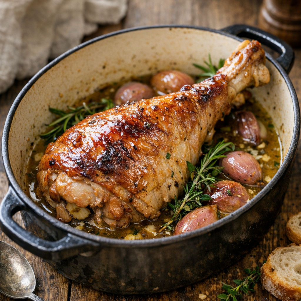 La Cuisse de dinde à la cocotte reste moelleuse en 3 cuissons