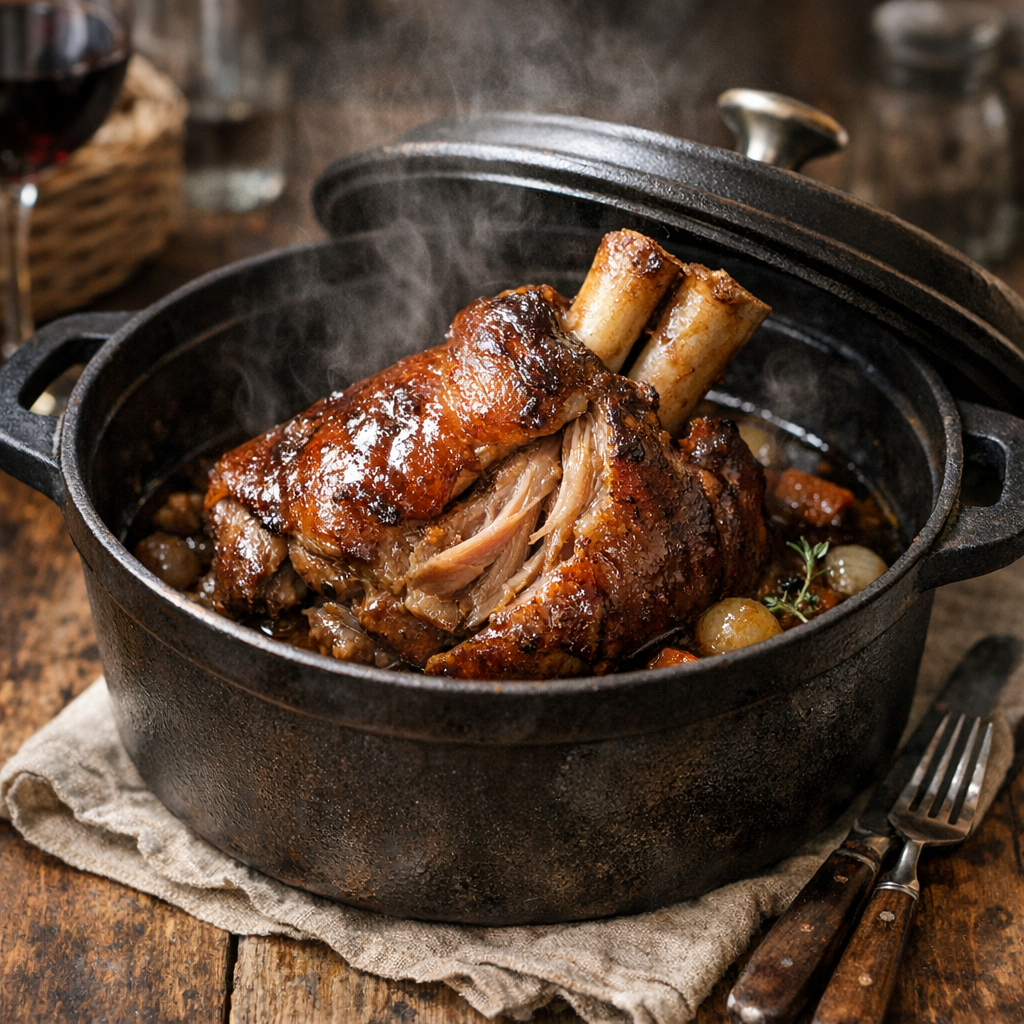 Comment réussir la cuisson du Jarret de porc sans le sécher