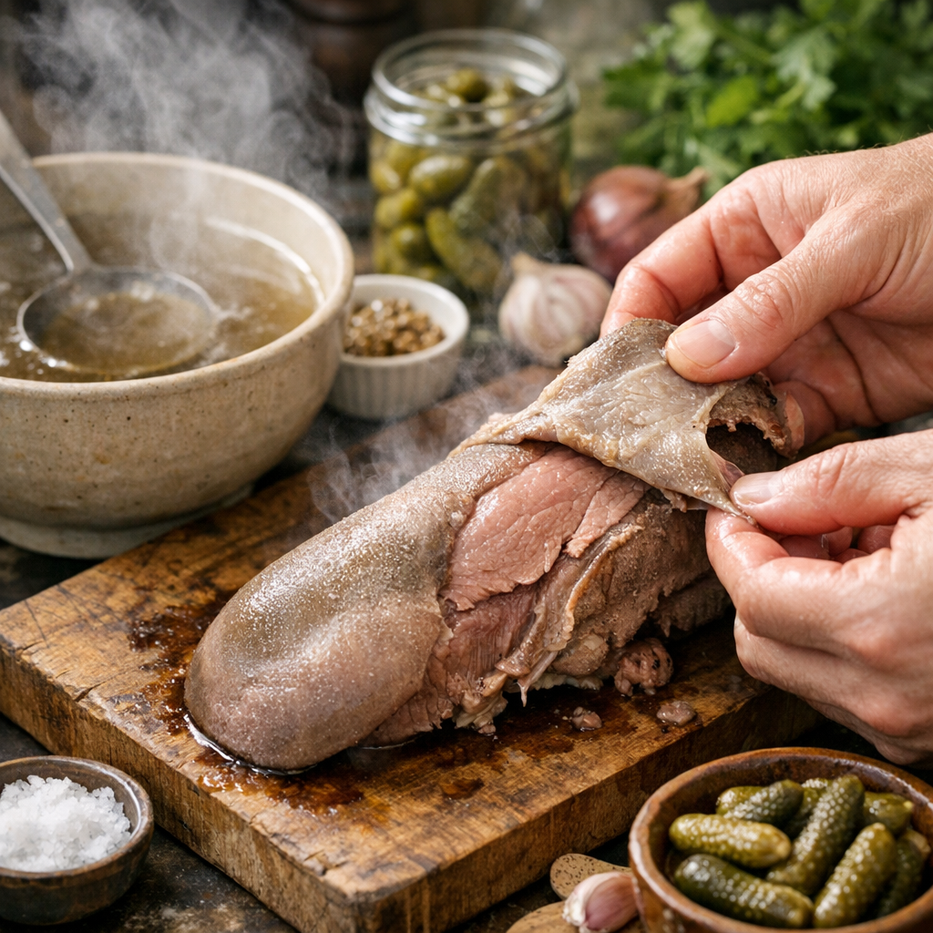 Réussir la cuisson d’une Langue de bœuf vraiment tendre