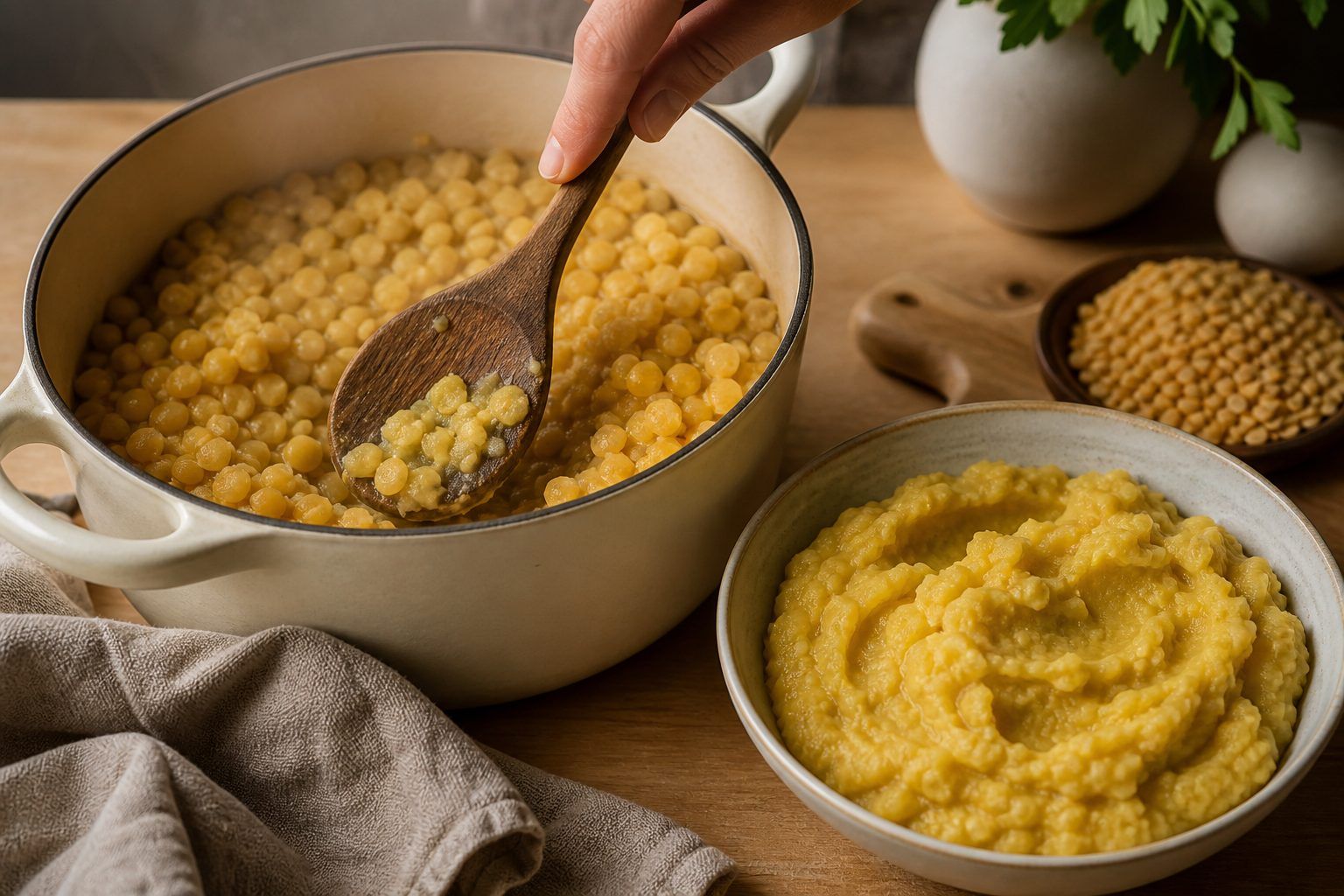 Comment savoir si les pois cassés sont cuits et les transformer en purée