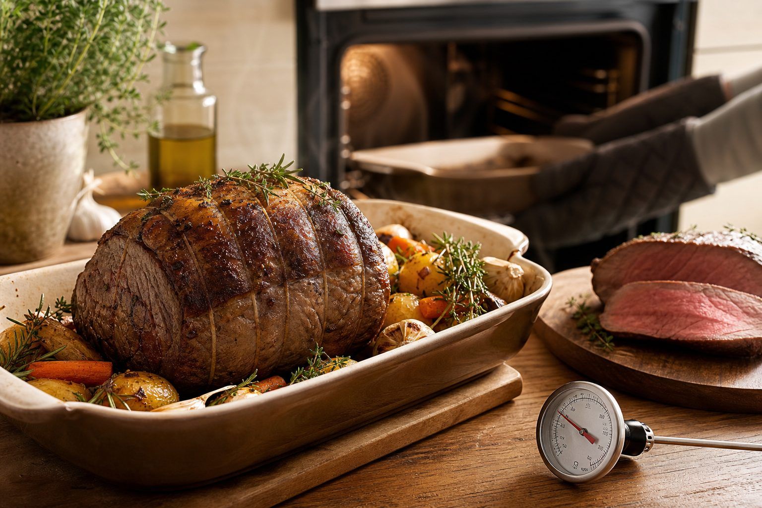 La cuisson du rosbeef au four, étape par étape