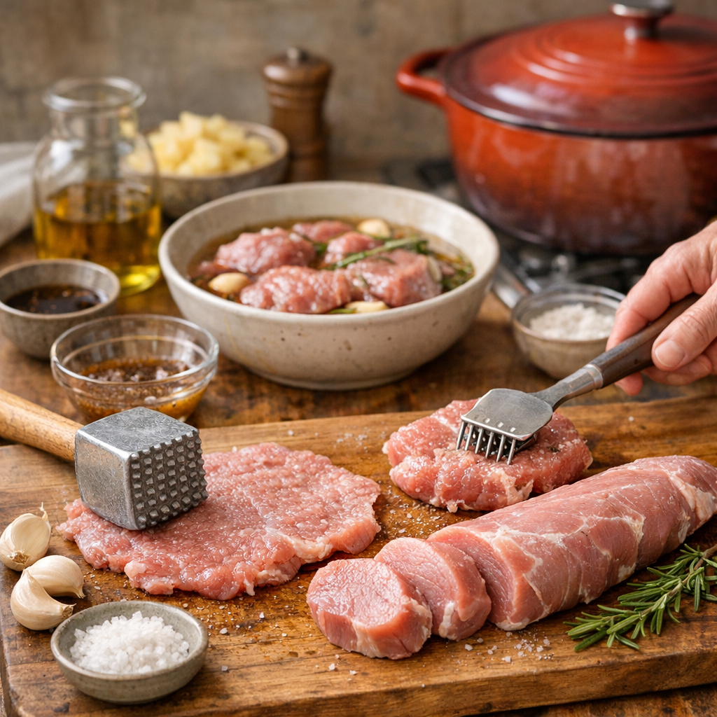 Comment faire pour attendrir la viande de porc ?