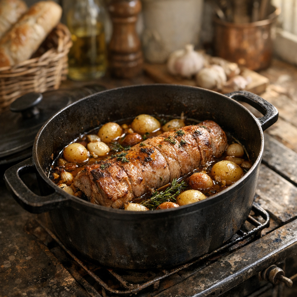 Pourquoi le Filet mignon en cocotte en fonte est plus moelleux