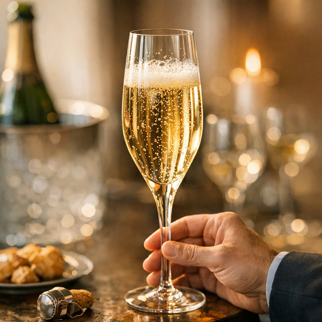 Ce qui fait la grandeur d'un champagne dans le verre
