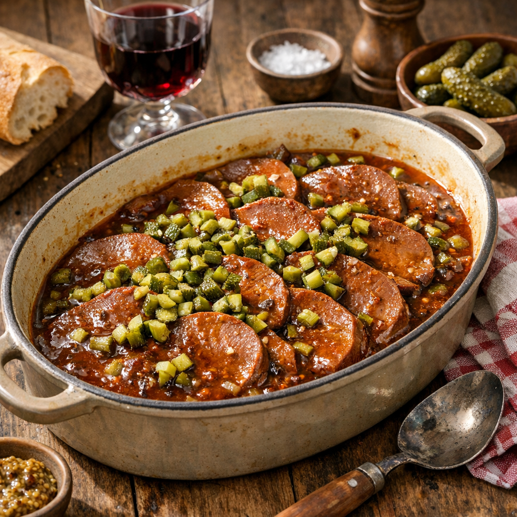Je réussis la Langue de bœuf Façon Grand-Mère en deux cuissons