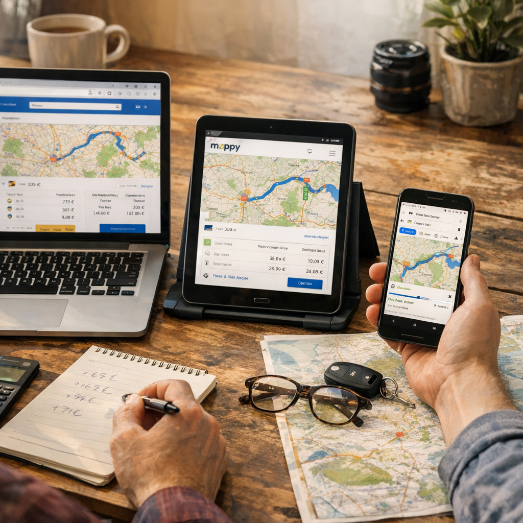Comparatif concret : un même trajet Lyon–Annecy passé à la moulinette de ViaMichelin, Mappy et Google Maps