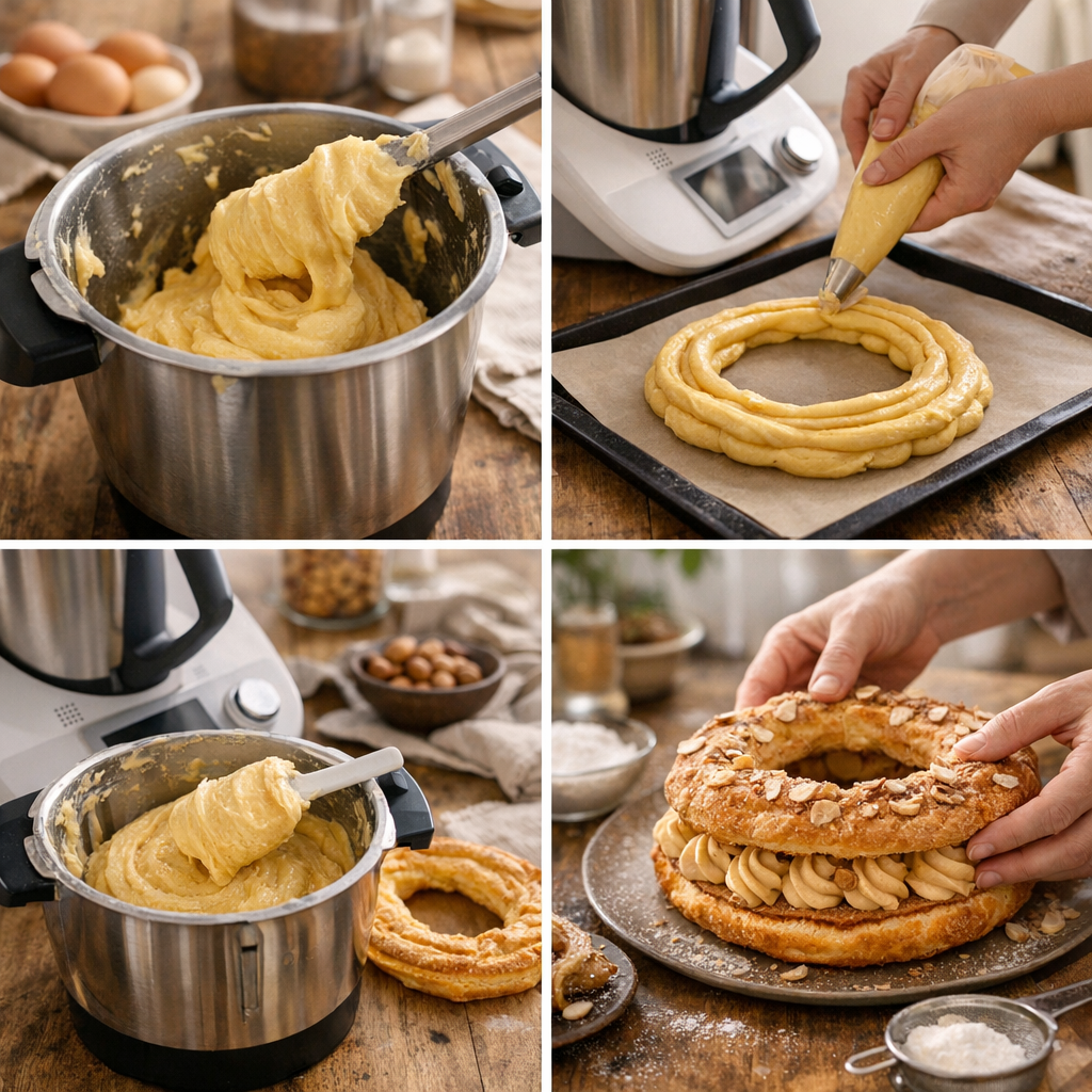 Ma recette de Paris-Brest au Thermomix, étape par étape, avec les bons repères de texture