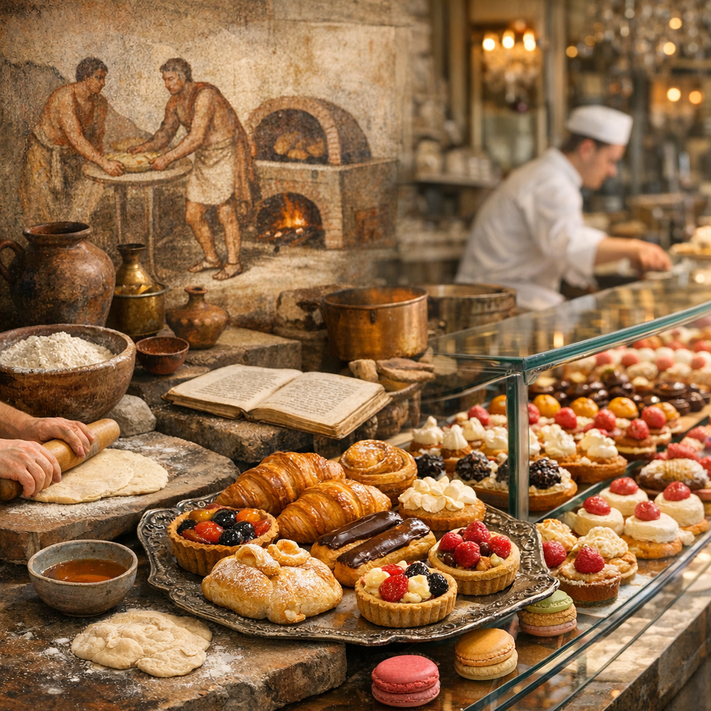 D'où vient la pâtisserie ? Une histoire qui va de la pâte cuite aux vitrines françaises