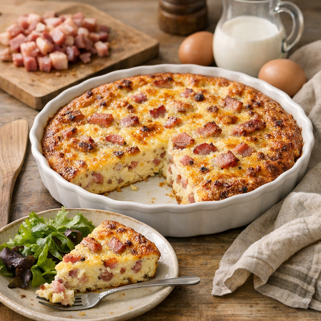 Quiche sans pâte grand-mère : l’esprit du plat, sans confusion avec la lorraine