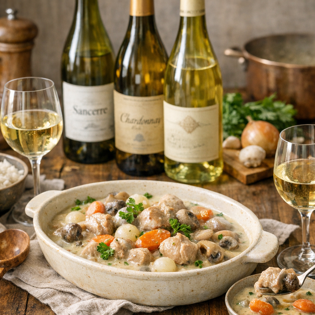 Quel vin blanc dans la blanquette ? Ceux que je choisis vraiment, et ce qu'ils changent en bouche