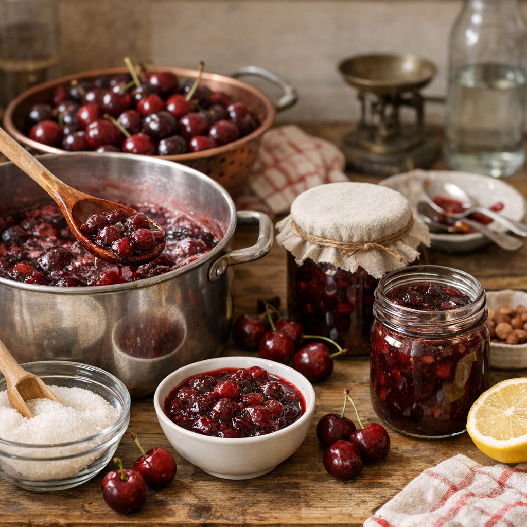 Préparation : comment faire une confiture de cerise selon le résultat que vous cherchez