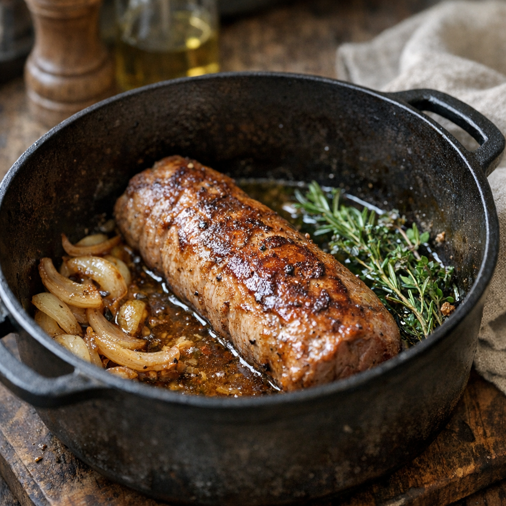 Je vous montre comment garder un Filet mignon moelleux en cocotte