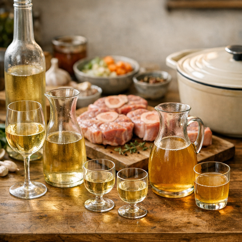 Combien de liquide faut-il vraiment prévoir selon le nombre de tranches : vin blanc seul, ou vin plus bouillon ?