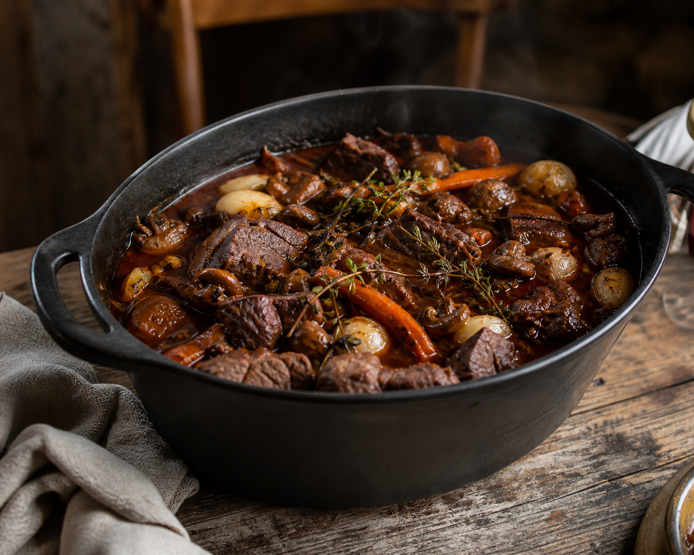 Les recettes de sanglier en sauce prennent le temps de mijoter
