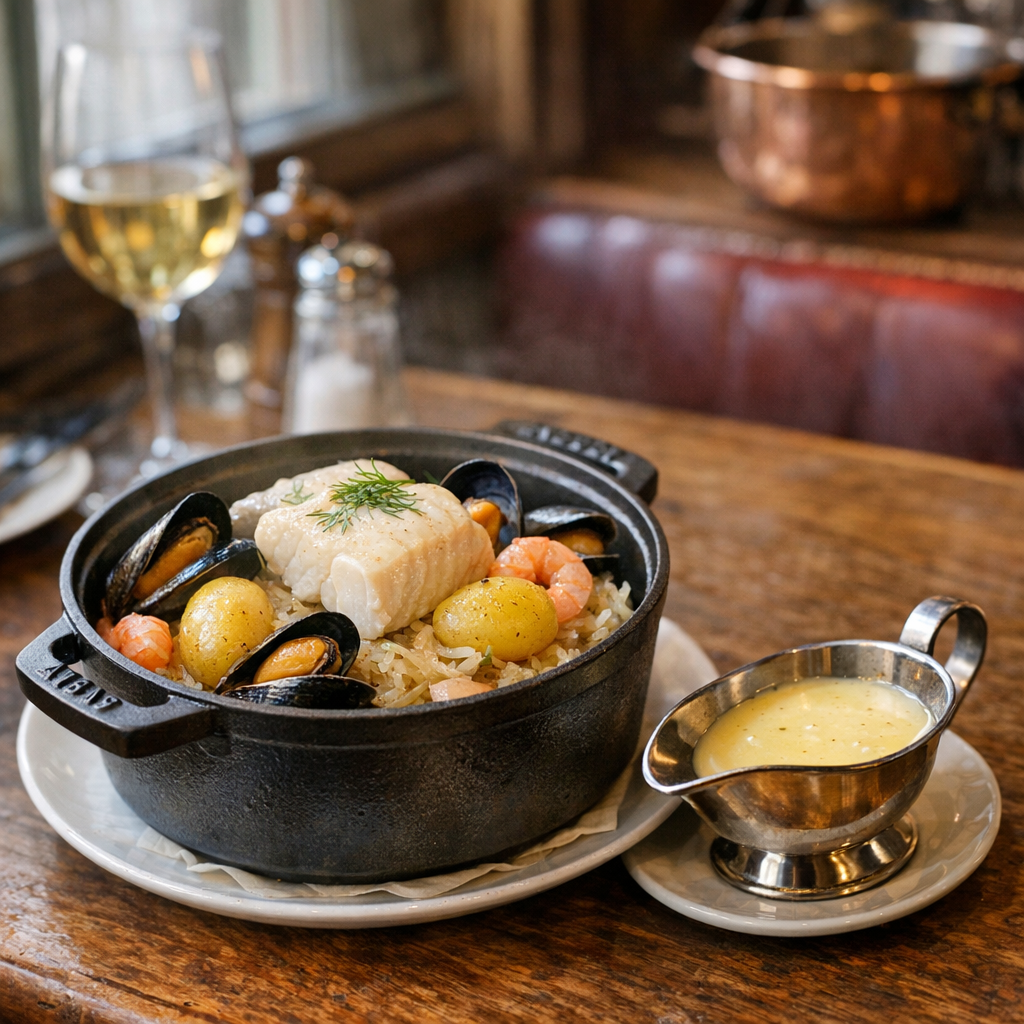 La sauce pour Choucroute de la mer façon Marmiton : légère et juste