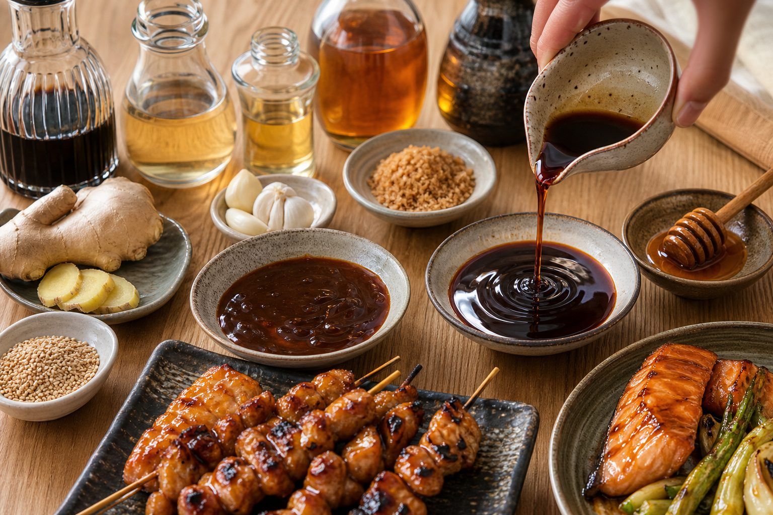 Sauce yakitori ou teriyaki : la différence, et par quoi la remplacer