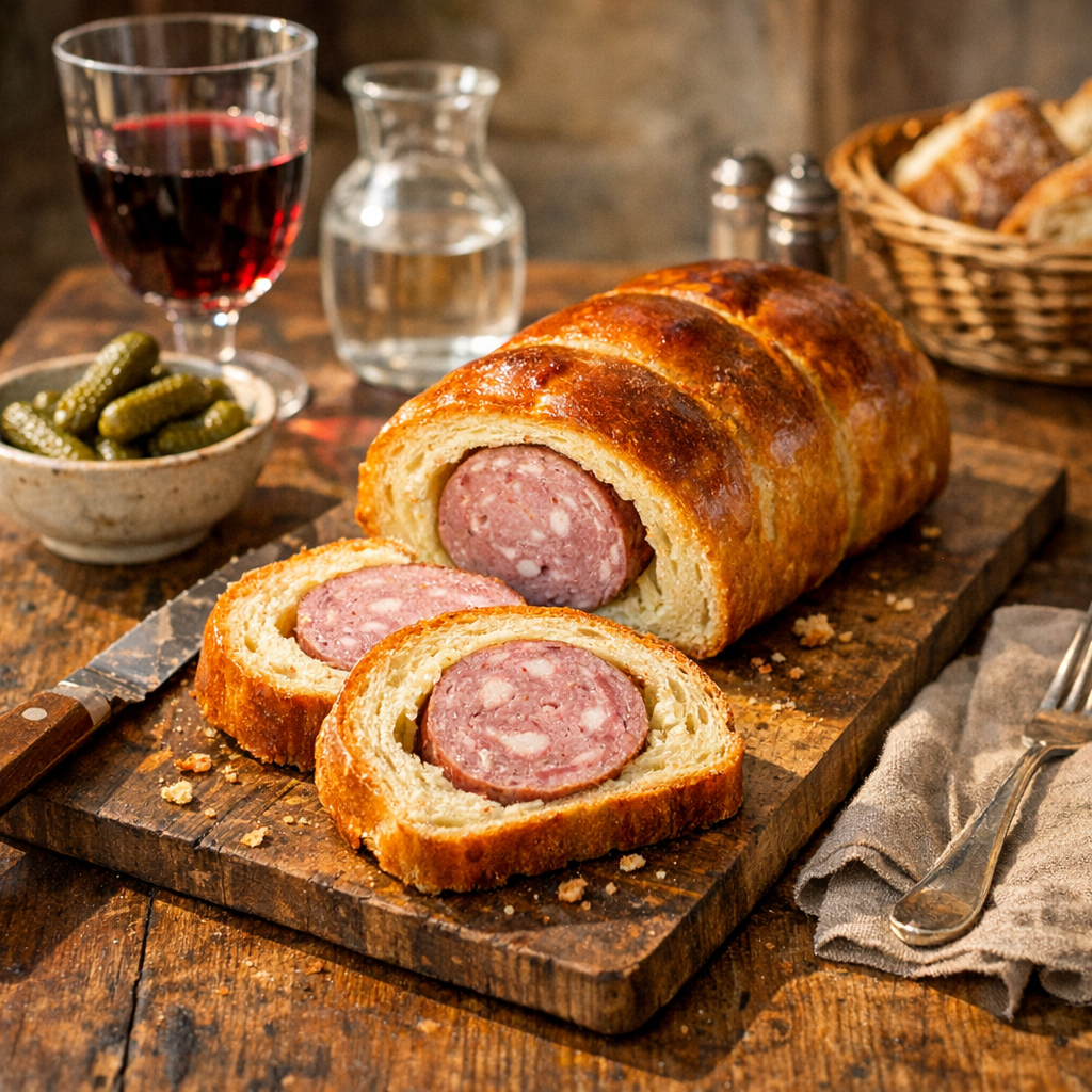 Je vous donne ma Recette du Saucisson brioché lyonnais