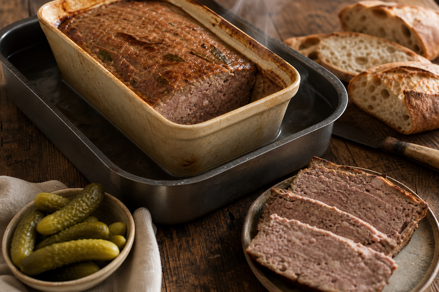 Le temps de cuisson du pâté de campagne au four se maîtrise