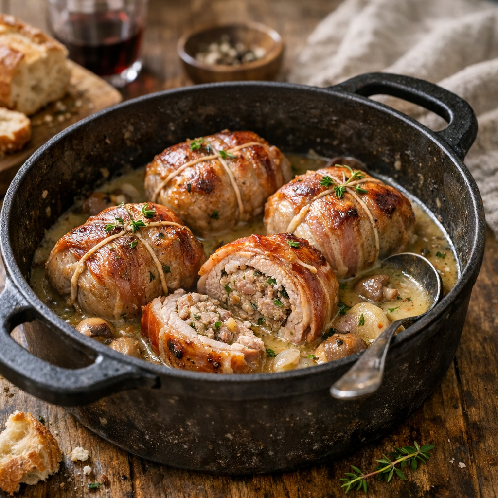 Le temps de cuisson des Paupiettes de porc selon la méthode