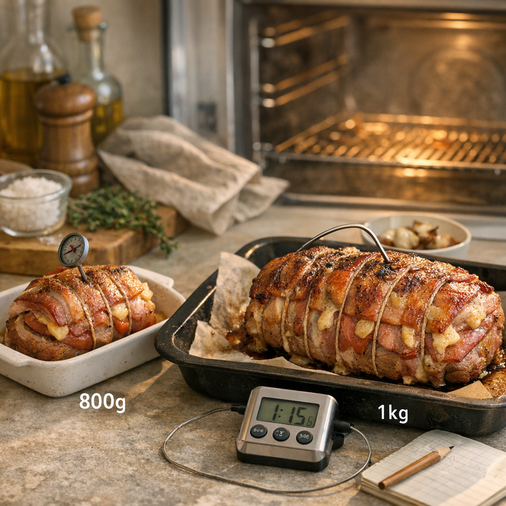 Temps de cuisson au four : quel repère pour 800 g et comment l’adapter à 1 kg