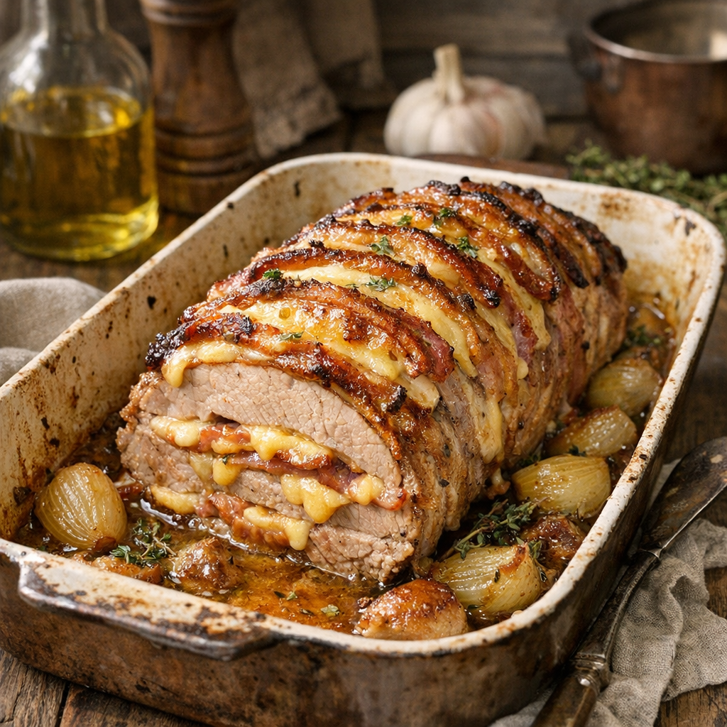 Comment cuire un Rôti de Porc Orloff de 1 kg sans le sécher ?