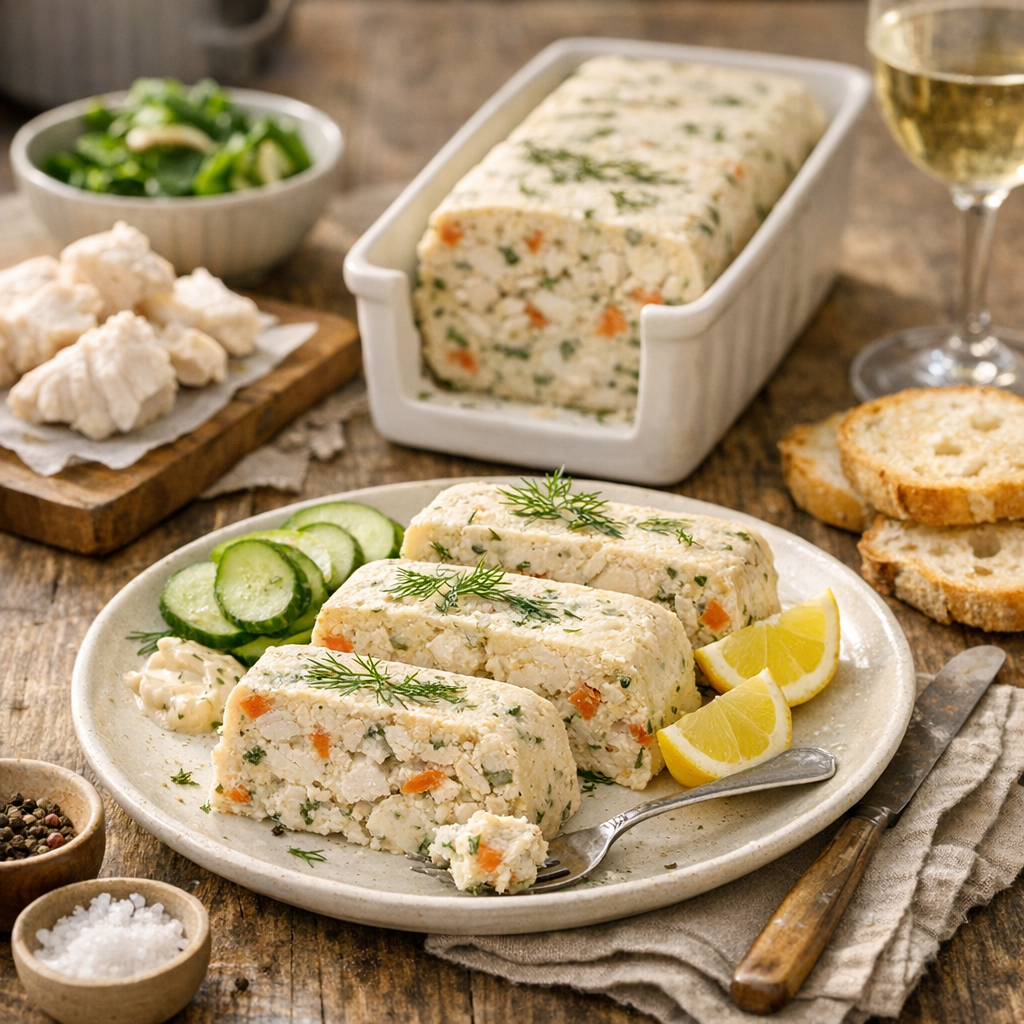 Que faire avec du poisson cuit au court-bouillon ? La terrine est l’une des meilleures options